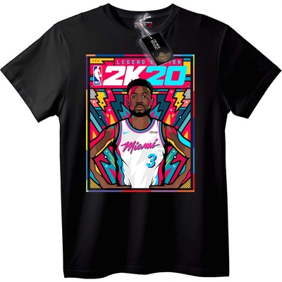 NOONEBRAND Тениска NBA 2K20 Легенда Miami - XL, White