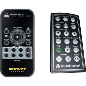 GENERAL Soundmaster mcd1700 - дистанционно управление дубликат (mcd1700)