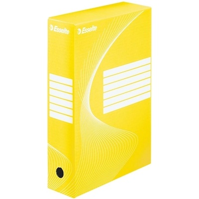ESSELTE Кутия за документи ESSELTE Boxycolor A/4 80 mm картон жълта 128413 (128413)