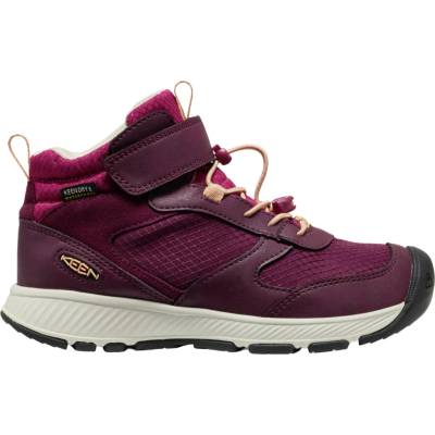 Keen Skua Mid Wp Children kotníkové zimní boty fig/peach fuzz