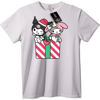 NOONEBRAND Тениска My Melody и Kuromi подаръчен пакет - XXS, Black
