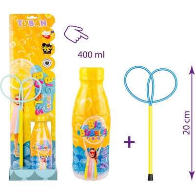 TUBAN Sada Obruč na bubliny Mini Butterfly a tekutina 400 ml