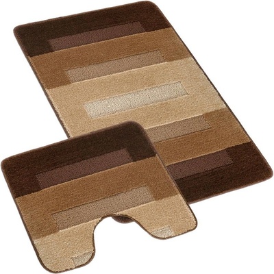 Bellatex Sada Bany Parkety hnědá 60x100 + 60x50 cm s výkrojem – Zboží Dáma Bellatex Sada Bany Parkety hnědá 60x100 + 60x50 cm s výkrojem – Zboží Dáma
