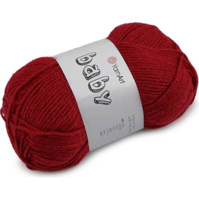 Pletací příze Baby 50 g Varianta: 9 (3024) červená tmavá, Balení: 1 ks 61632/160041/286246