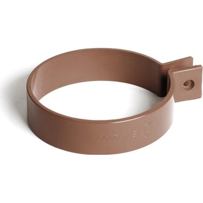 Bryza PVC Upínací krúžok na potrubie 90 mm hnedý