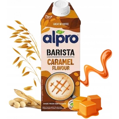 Alpro Barista Ovesno-sójový nápoj s karamelovou příchutí 750 ml – Zboží Dáma
