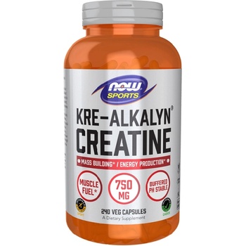 NOW NOW Kre-Alkalyn Creatine, 240 Capsules
