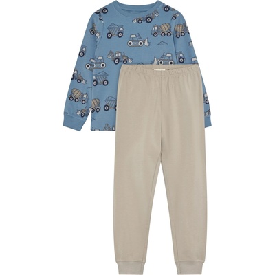 Minymo Детско ежедневно термо бельо Minymo Kid's Pyjamas L/S Set AOP 134262 Everyday base layer - Blue Shadow - размер 92 (EU) (714-1862-0112)