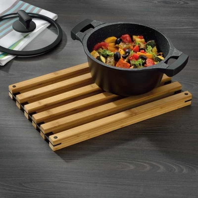 KELA Podložka Kiril bambus černá 38 x 24 cm – Zboží Dáma