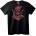 NOONEBRAND Тениска Deadpool - Червено и Черно Герой - L, White