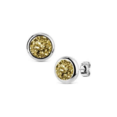 Nubis ocelové náušnice DRUZY Gold NB319