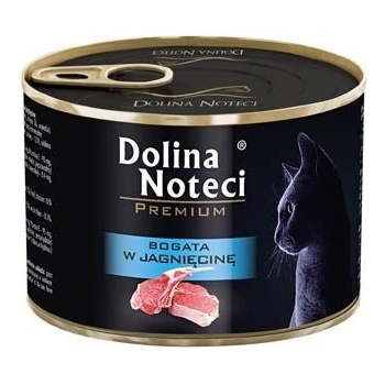 Dolina Noteci Premium за котки, богат на агнешко месо, 185 г