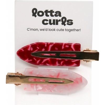 lotta curls Double Styling Clips - Cherry Blossom