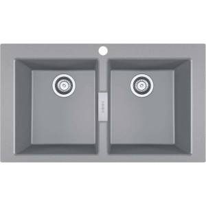 Franke Sirius 2.0 - Мивка от тектонит S2D 620-86, 86x50 см, сива 143.0650. 970 (143.0650.970) Мивка за вграждане