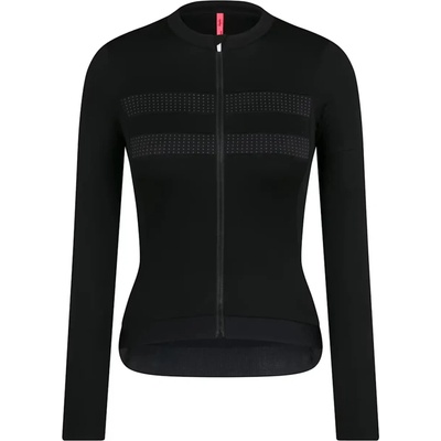 Rapha Women's Brevet Long Sleeve Merino Jersey III Black/Black