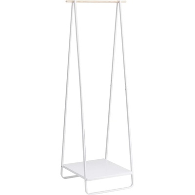Yamazaki Bílý kovový stojací věšák Tower 140 cm