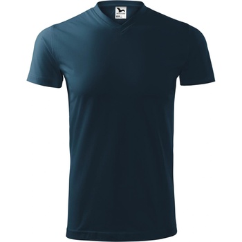 MALFINI Malfini v-neck heavy 111 / Унисекс тениска с v-образно деколте - тъмносиня l (1110215)
