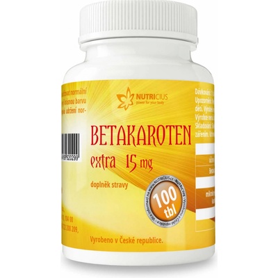 Nutricius Betakarotén Extra 15 mg 100 tabliet