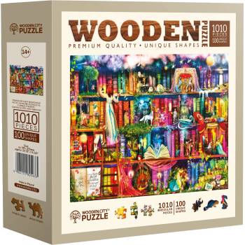 Wooden City Дървен пъзел Wooden City, 1010 части - Treasure Hunt Bookshelf (NB 1010-0131-XL)
