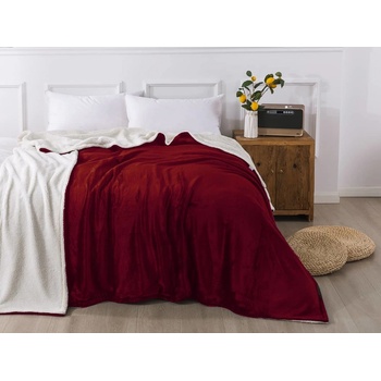 Xpose deka s baránkom vínová Mikroplyš s baránkom 200x230