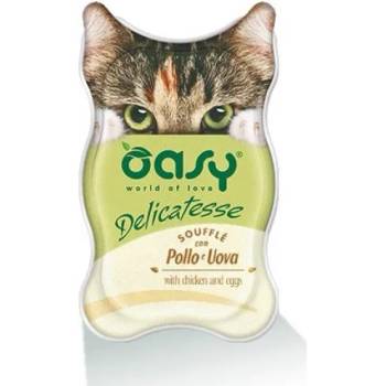 Image 1 of Oasy Delicatesse Suffle Chicken Eggs - пастет за котка с пиле, риба и яйца - 85 гр - Италия