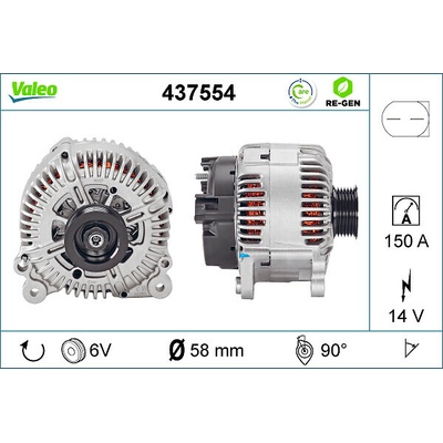 Alternátor VALEO 437554