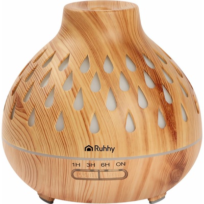 Ruhhy 26633 Aroma difuzér a zvlhčovač vzduchu RGB 400 ml svetlohnedý