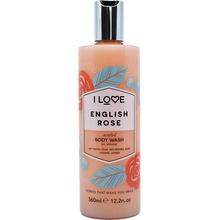 I Love English Rose sprchový gel 360 ml