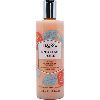 I Love English Rose sprchový gel 360 ml