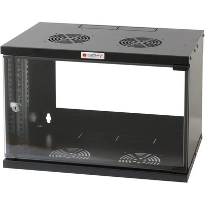 TECHLY Стенен шкаф Techly 19 6U D450 Черен сглобен" I-CASE EL-1006B45 (8054529023608)