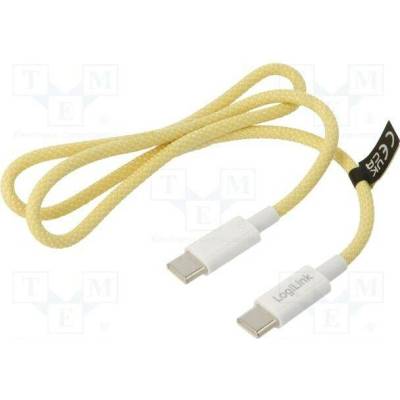 Logilink CU0352 USB 2.0 USB C vidlice z obou stran 500mm žlutý