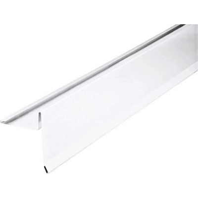 Závětrná lišta klasik s odkapem r.š.333mm Al Hliník Lakovaný RAL 9010 bílá dl.2m