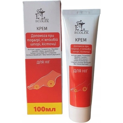 ECOLEK krém na nohy (na pätné ostrohy), 100ml