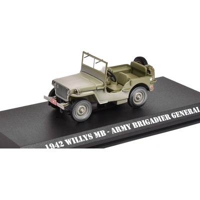 GreenLight Jeep Willys MB Open 1942 Army Brigadier General MASH 1:43