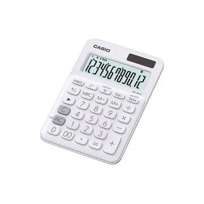 Casio MS 20 UC WE Stolní kalkulačka, bílá