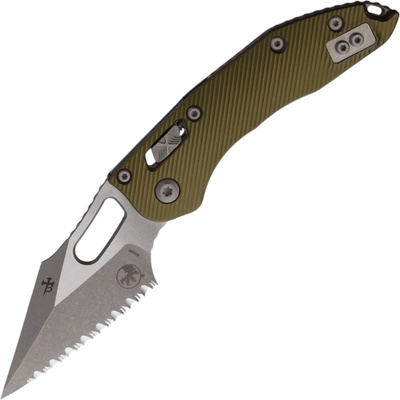 ! Microtech STITCH RAM LOK S/E APOCALYPTIC FULL SERRATE FLUTED OD GREEN 169RL-12APFLOD