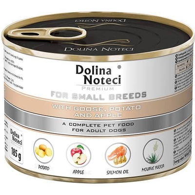Dolina Noteci Premium Малки породи с гъска, картоф и ябълка 185 г