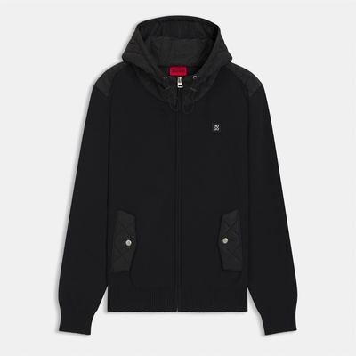 Hugo Яке Hugo Men's Sylon Red Long Sleeve Full Zip Hybrid Jacket - Black 001