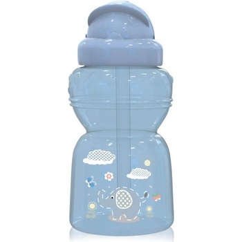 Baby Care Mini športová fľaša so slamkou 200 ml Moonlight Blue