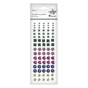 TITANUM Self-adhesive crystals mix 80pcs
