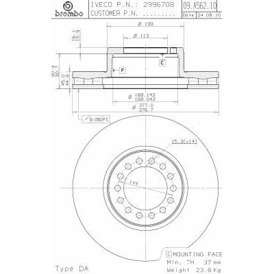 BREMBO 09.A562.10