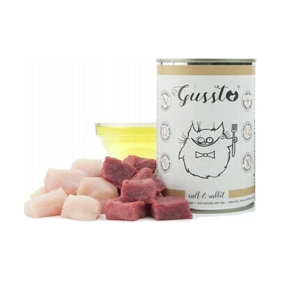 GUSSTO Cat Fresh Calf & Rabbit 400 g