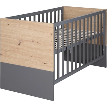 Roba Детско креватче в сив и естествен цвят 60x120 cm Anna - Roba (1914865)