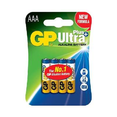 Алкална батерия gp ultra plus lr03 aaa /4 бр. в опаковка/ блистер 1.5v (gp-ba-24aup-u4)