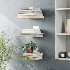 Umbra HK Limited Umbra Комплект от 3бр. скрити рафтове за книги (голям формат) - цвят сребро (umbra-1005073-560)
