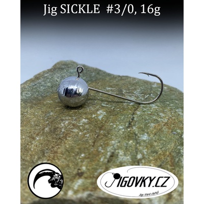 Jigovky.cz Jigové hlavičky Sickle vel.3 16g 5 ks