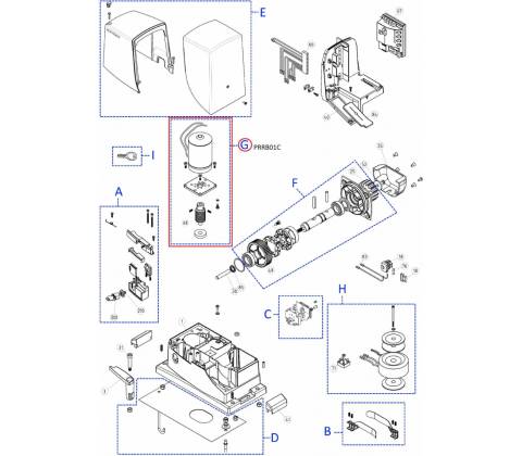 PRRB01C kit motora pre RB1000