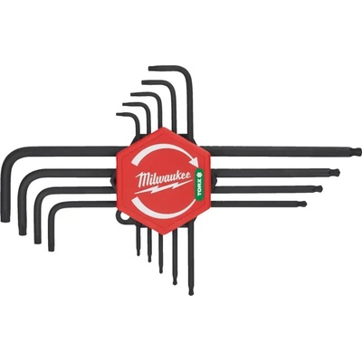 Milwaukee Sada kľúčov Torx 8 ÷ 40 v tvare L predĺžená 9 ks 4932492693