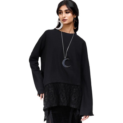 KILLSTAR дамска тениска с дълъг ръкав (топ) KILLSTAR - Obsidian - черен - KSRA011457