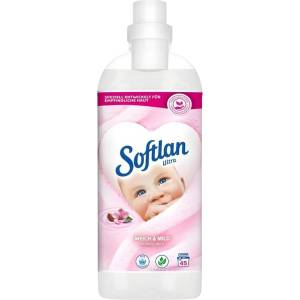 Softlan Ultra Weich & Mild омекотител, 1 литър, 45 пранета (4736)